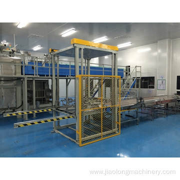 High speed automatic palletizer for empty cans stacking